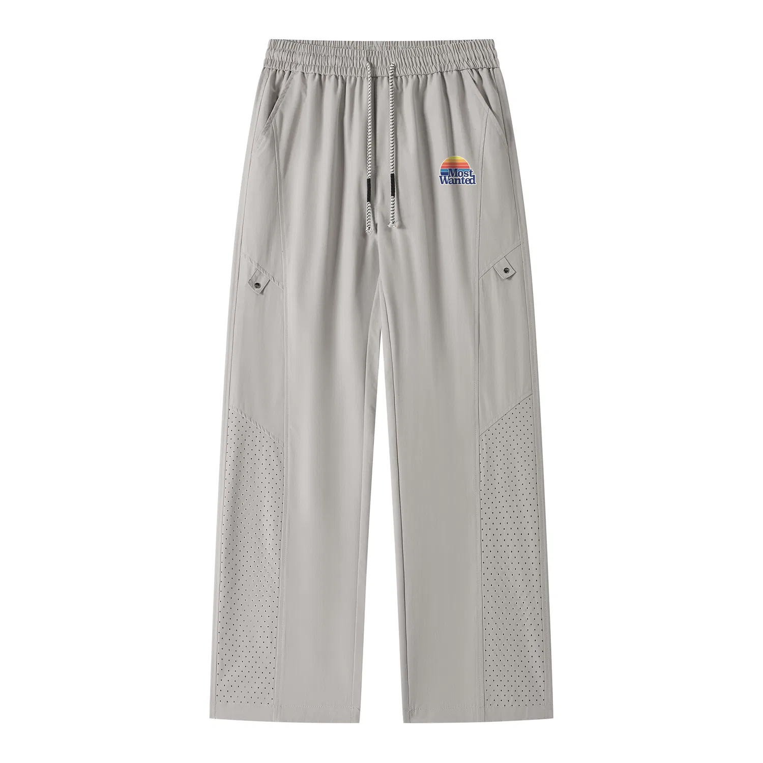 Детские брюки свободного кроя прямые Casual Pants MostwantedLab, Light Gray