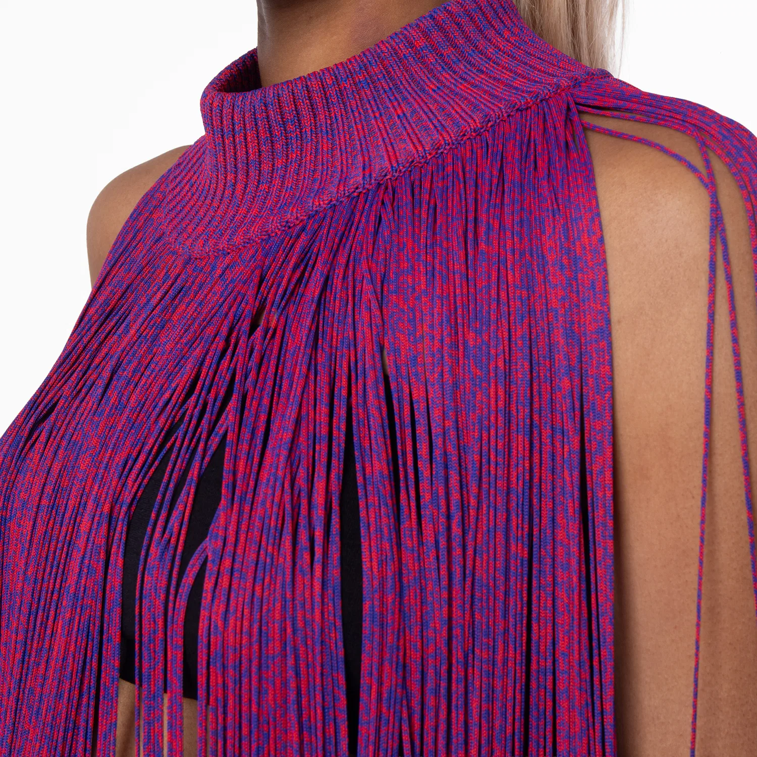 Пончо Burberry Mouline Fringed Cape, Knight/Pillar — фото 2