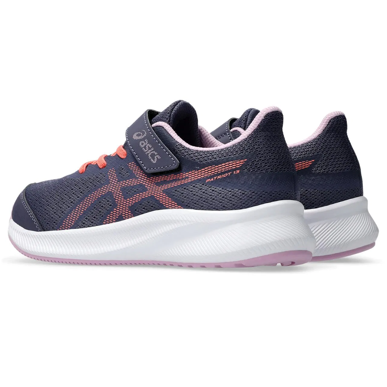 Детские кроссовки для мальчиков с шнуровкой Contend 9 Ps ASICS, Indigo Fog Papaya — фото 2