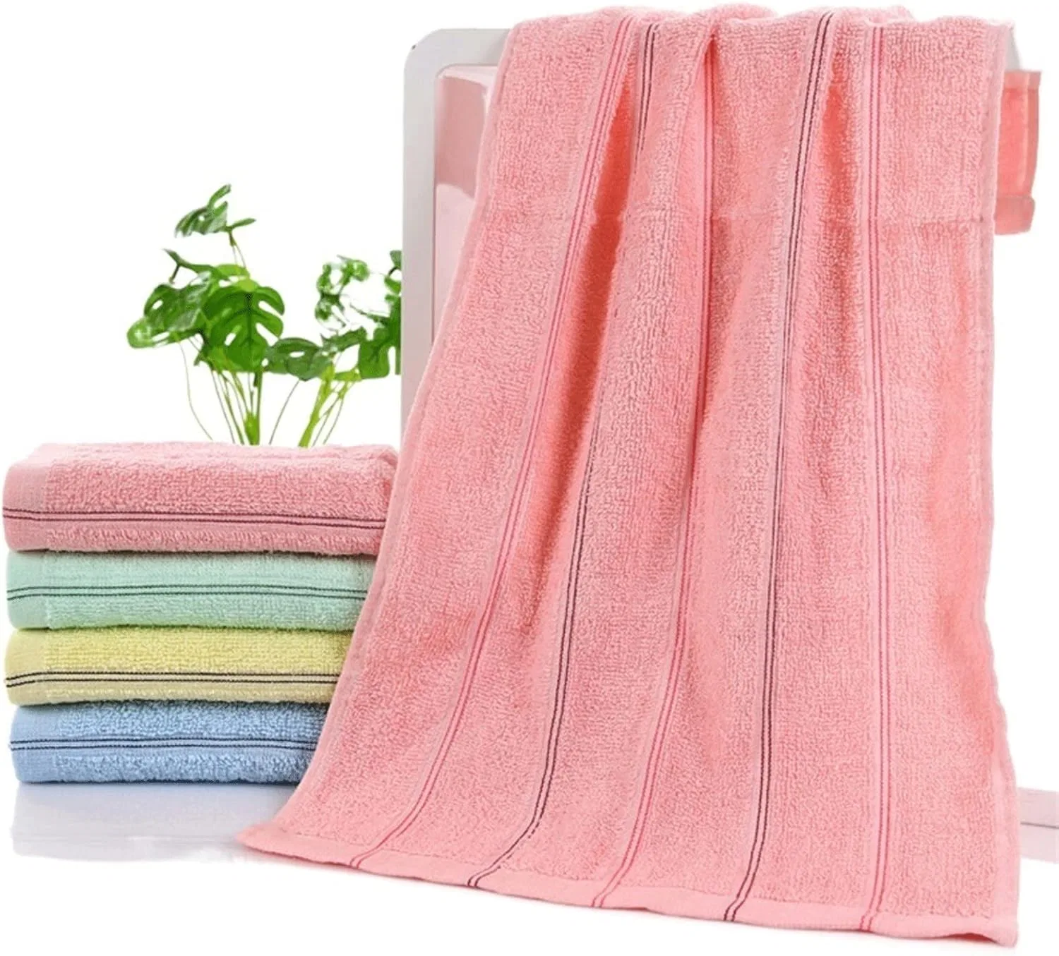 Мочалка банная, хлопковое полотенце, 7LiuYueFei6, Pink