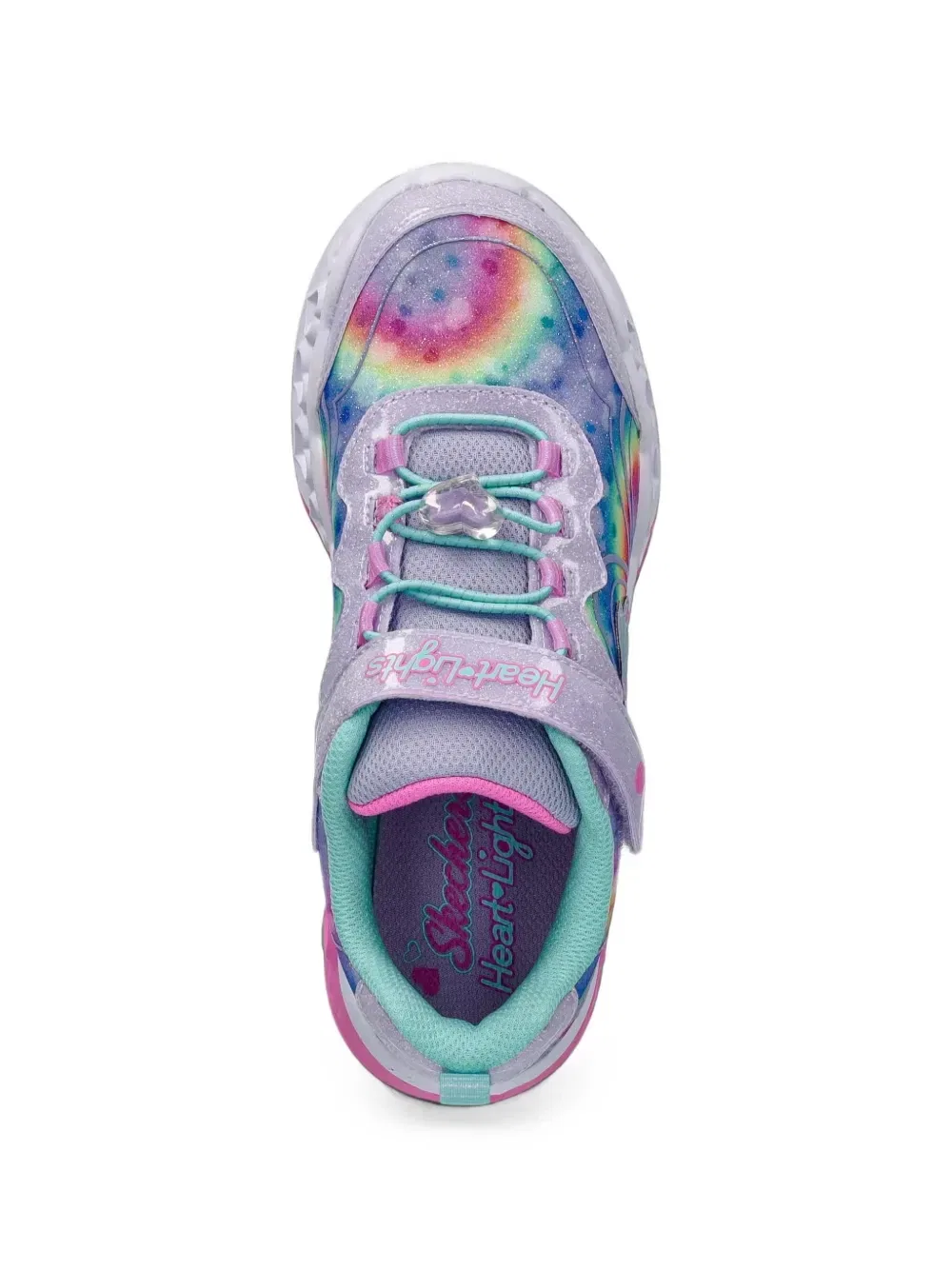Кроссовки Heart Lights с принтом Skechers, фиолетовый — фото 4