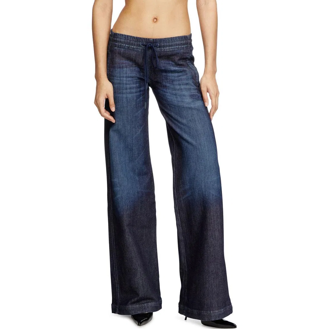 Женские джинсы с широкой штаниной D-Ainty DIESEL, Dark Blue — фото 3