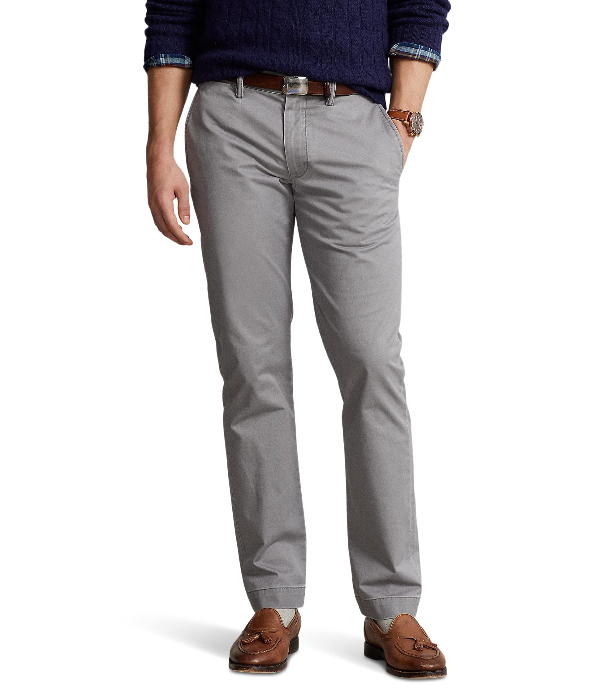 

Брюки Polo Ralph Lauren Slim Fit Stretch Chino Pants, цвет Perfect Grey