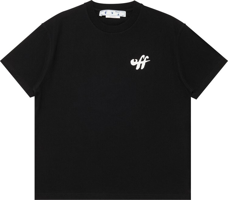 

Футболка Off-White Zebra Arrow Tee 'Black', черный