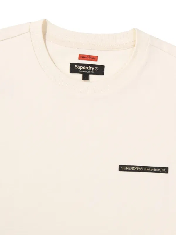 Футболка Core, Superdry, кремовый — фото 3