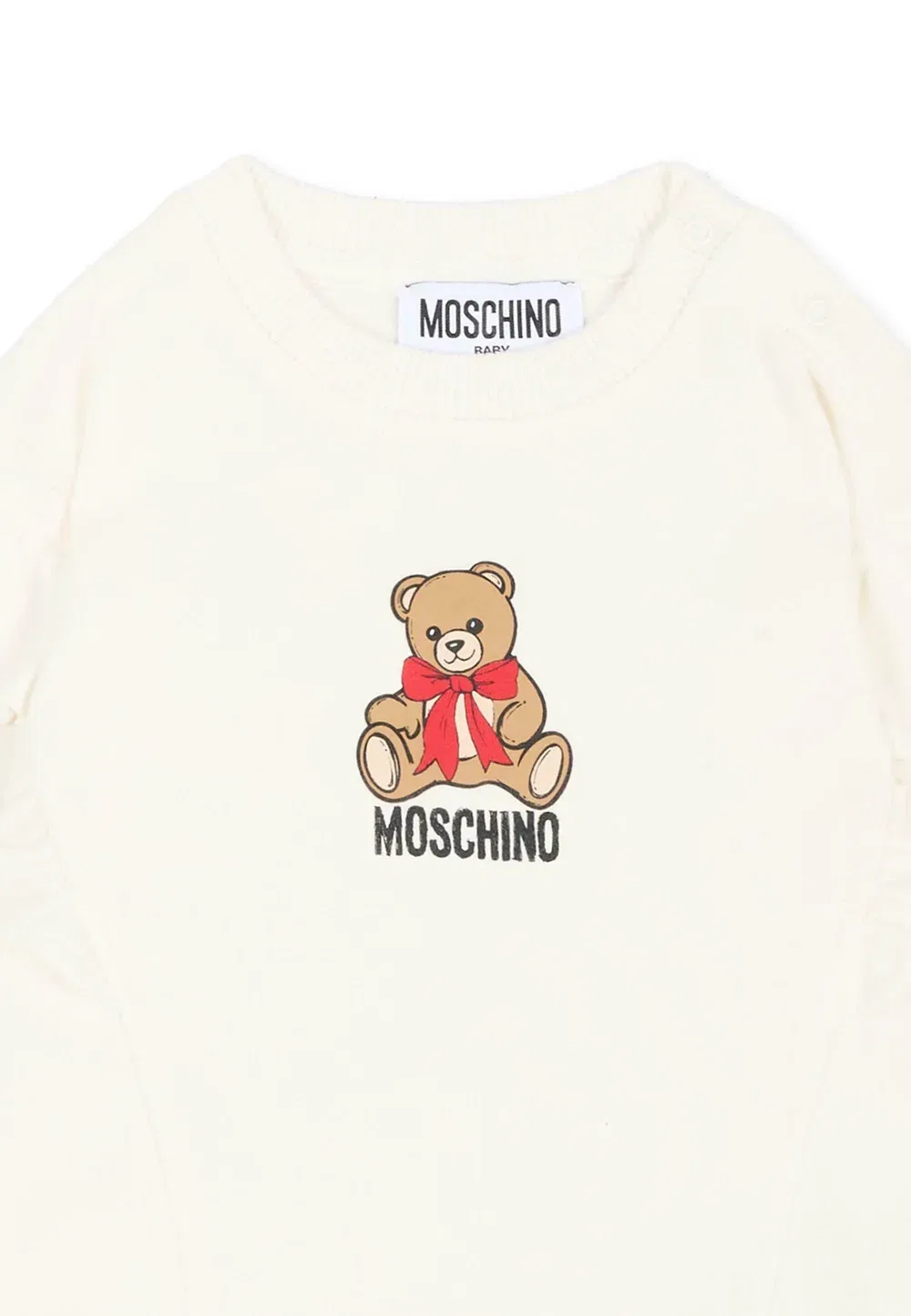Футболка с принтом Felpa Moschino, Ivory — фото 3