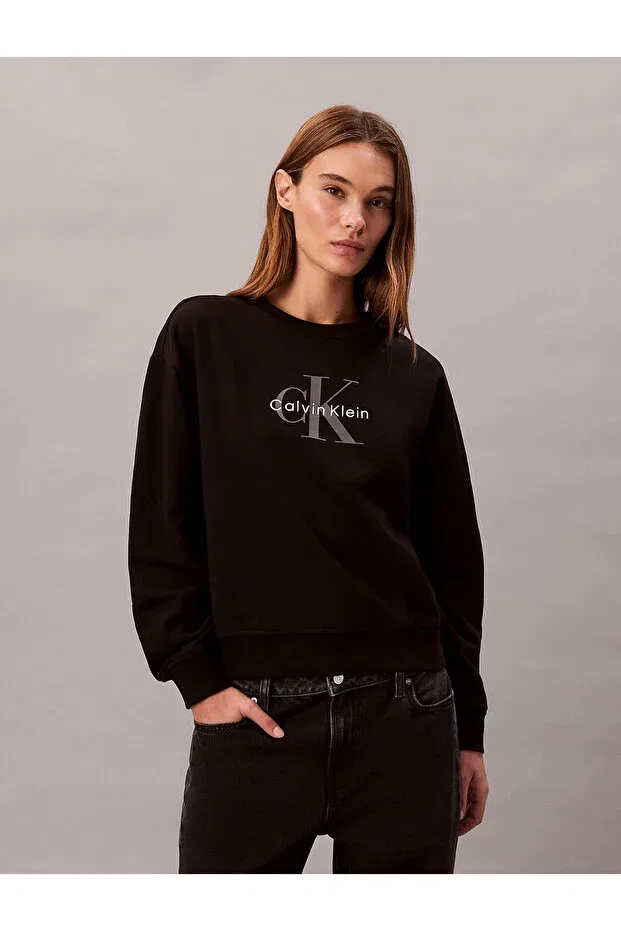 Женские свитшот с длинным рукавом Calvin Klein, Black