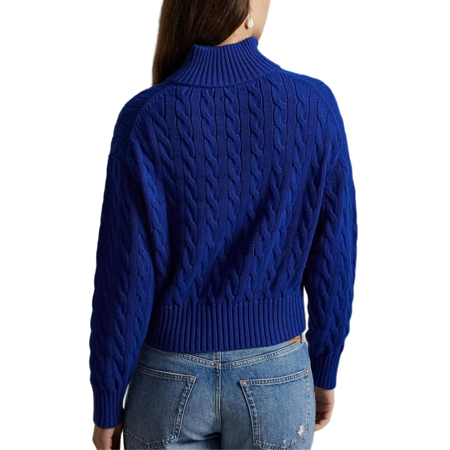 Женский свитер свободного кроя Sports Royal Blue Polo Ralph Lauren — фото 3