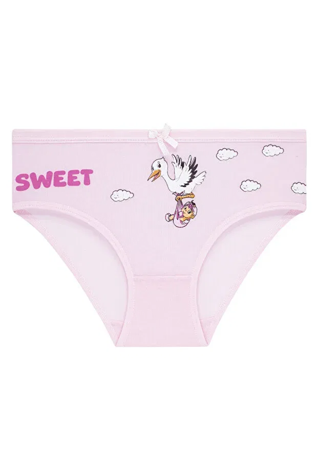 Детские трусы для девочек с принтом 5 шт Biyokids, Multicolor — фото 4