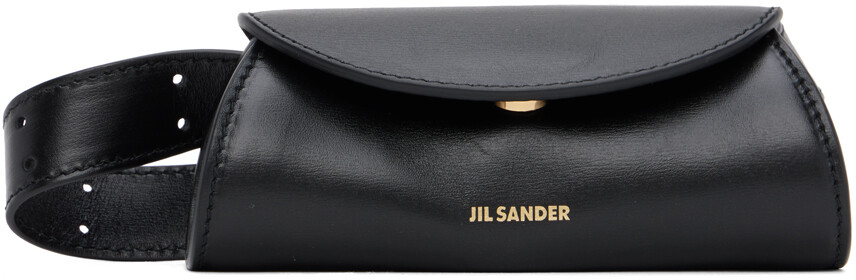

Черная мини-сумка Cannolo Jil Sander, Черный, Черная мини-сумка Cannolo Jil Sander