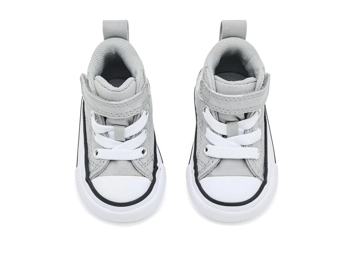 Кроссовки Chuck Taylor All Star Malden Street Easy-On (для младенцев и малышей) Converse Kids, Grey Area/White/Black — фото 3