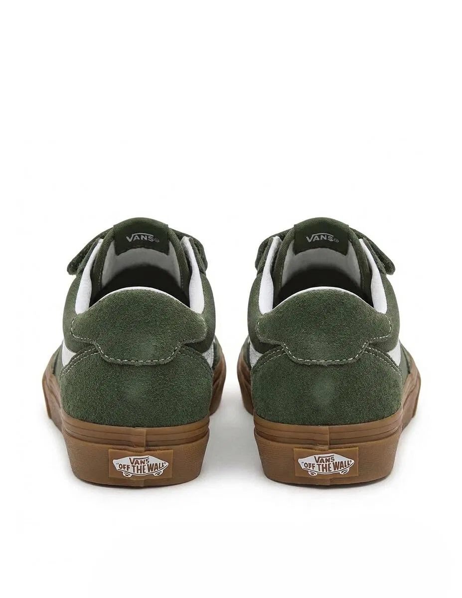 Детские кроссовки для мальчиков с вулканизированной подошвой Brooklyn LS Vans, Pine Forest — фото 3