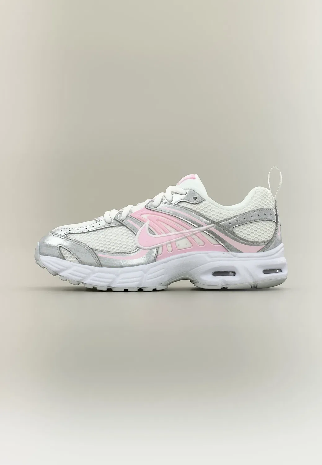 Кроссовки Air Max Moto 2K Lace унисекс Nike Sportswear, White/Pink Foam/Pure Platinum-Coloured/Metallic Silver-Coloured