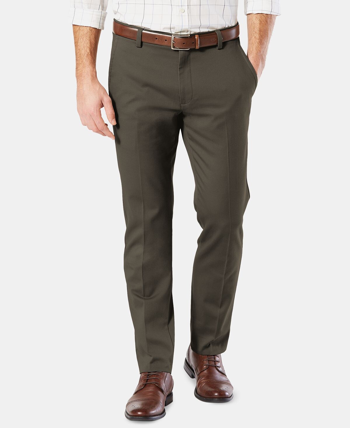 

Мужские брюки Dockers прямые, хаки