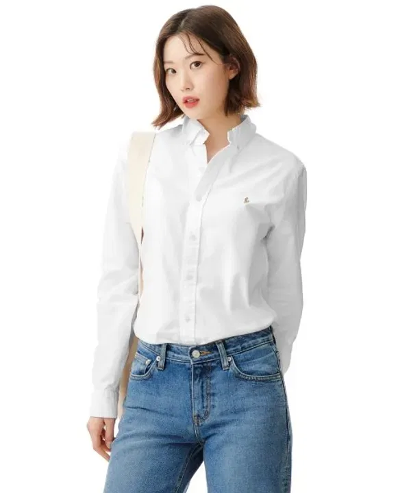 Оксфордская рубашка Slim Fit, Polo Ralph Lauren, белый — фото 3