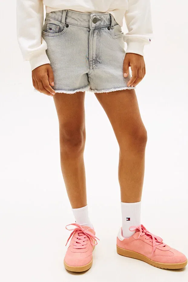 Детские джинсовые шорты для девочек Harper Tommy Hilfiger, Gray