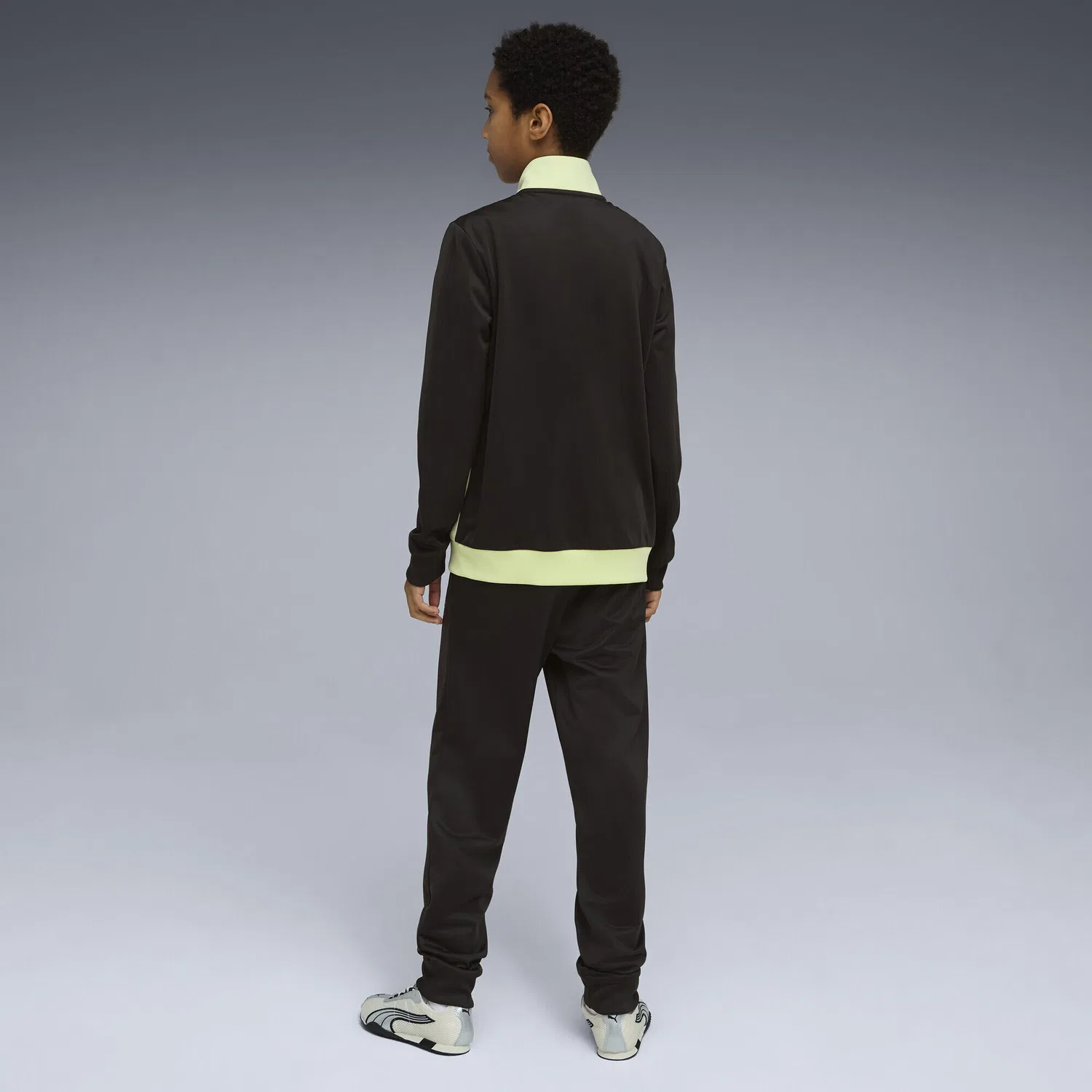 Детский спортивный костюм с цветовой блокировкой Colourblock Trainingsanzug Jungen PUMA, Hellgrun — фото 3