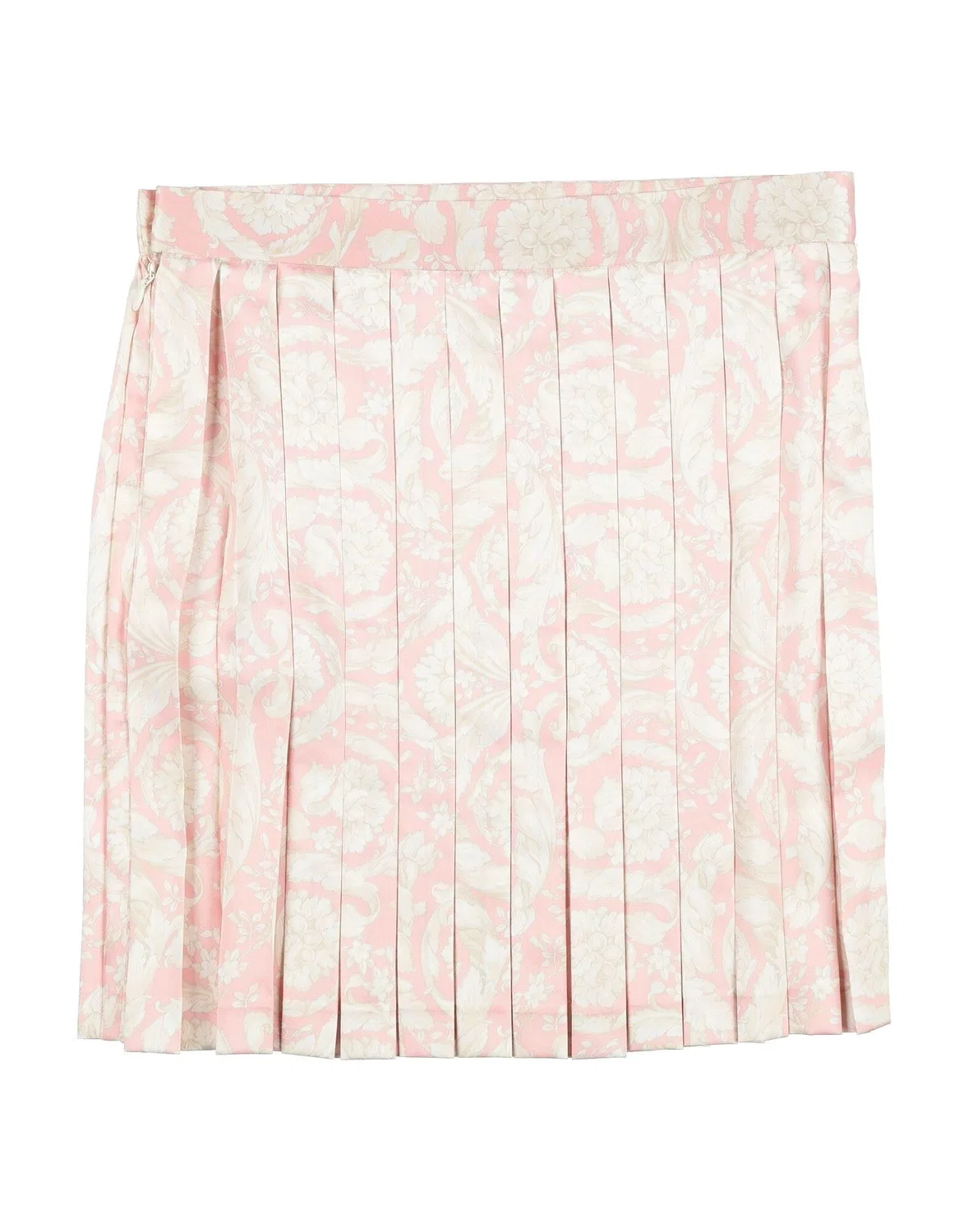 Детская юбка для девочек из сатина с принтом Signature Versace Young, Light Pink — фото 2