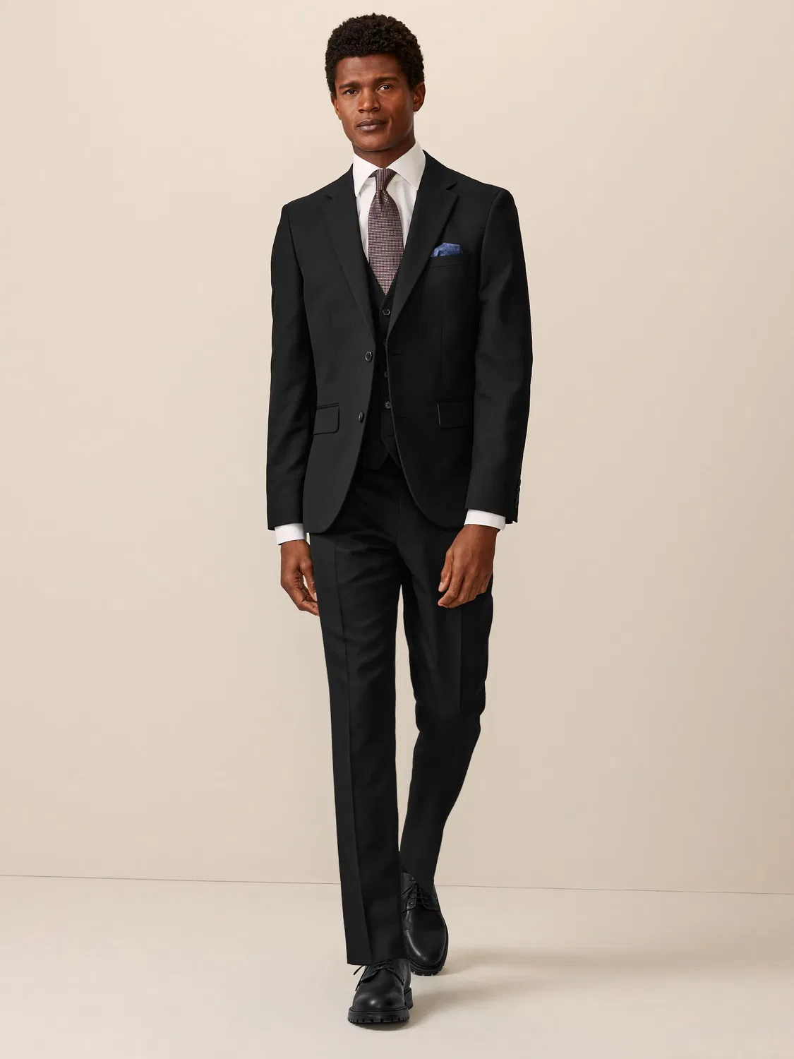 Жилет текстурированный Black Textured Suit Waistcoat Next, черный — фото 2