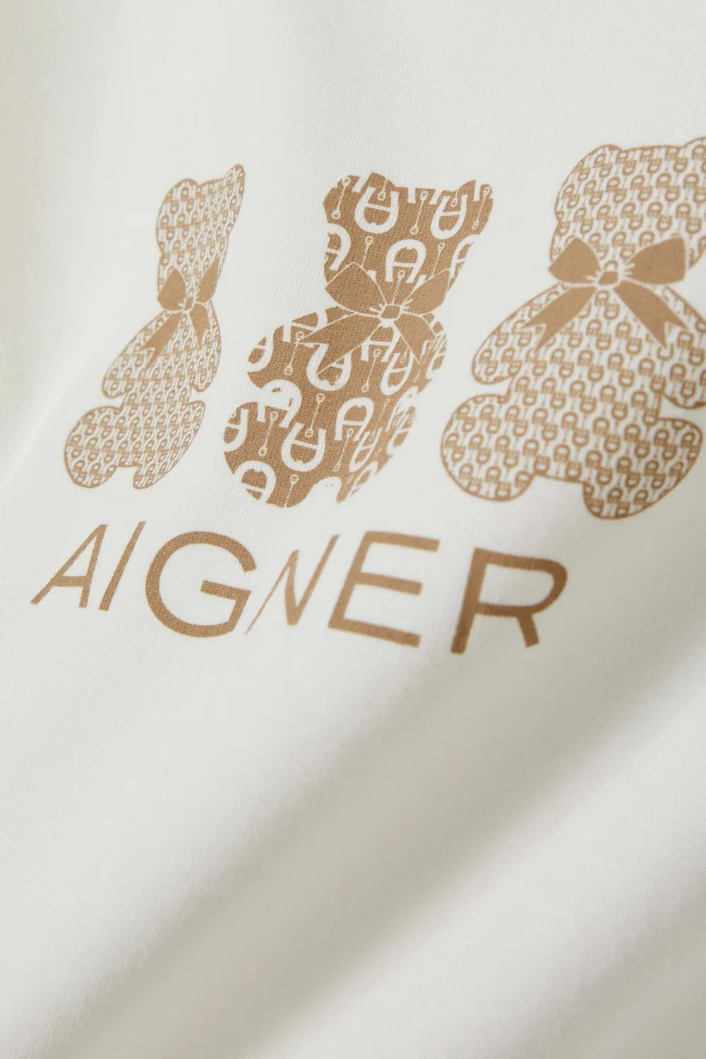Футболка с принтом Three Teddy Bear Logo AIGNER — фото 3