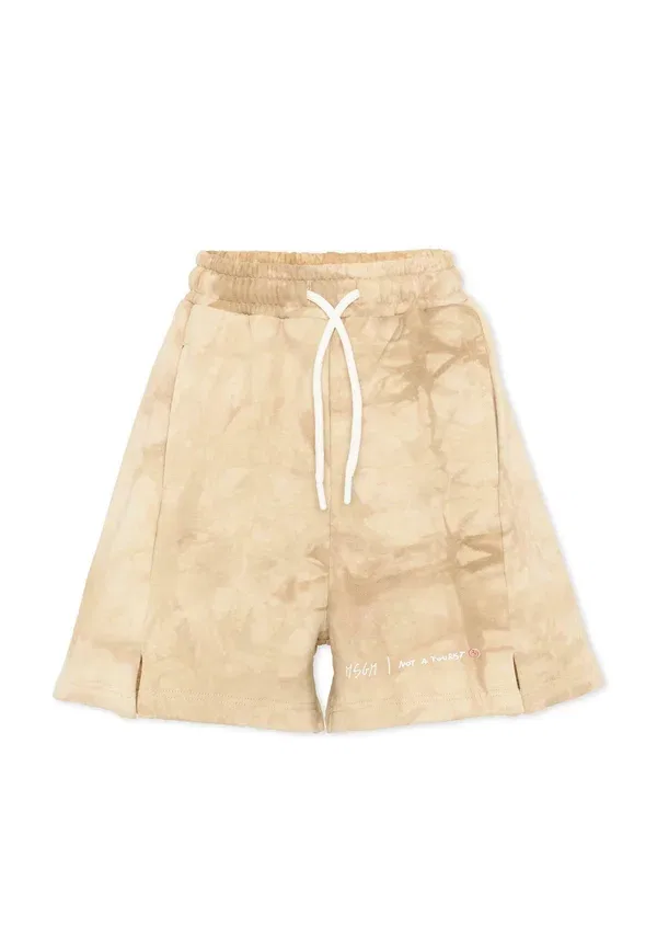 Шорты с принтом Shorts Msgm, Beige, бежевый