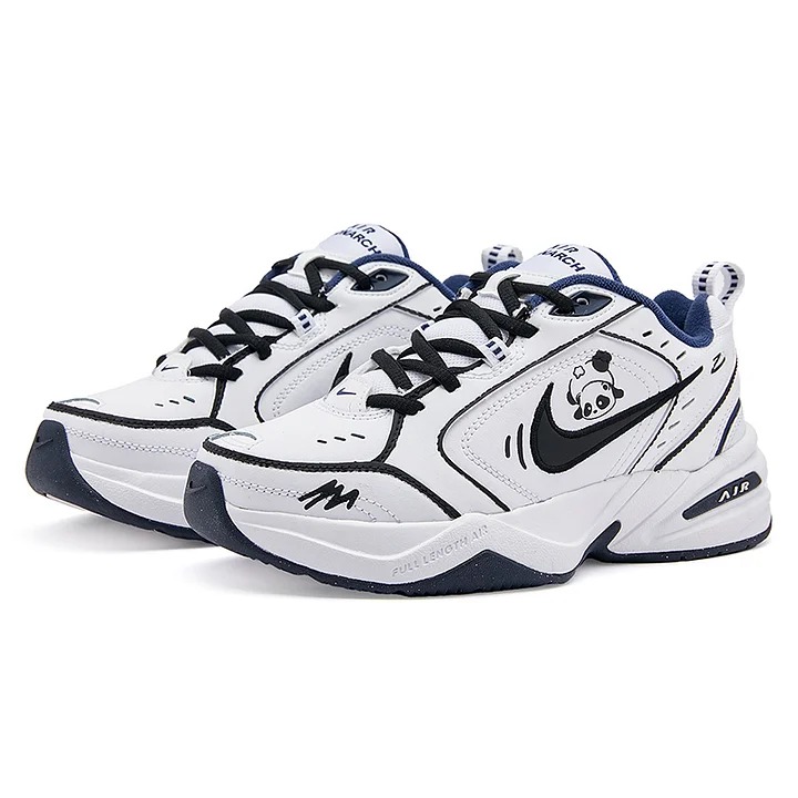 Кастомизированные кроссовки Nike Air Monarch 4 Chunky Sneakers Unisex, черный/белый — фото 3