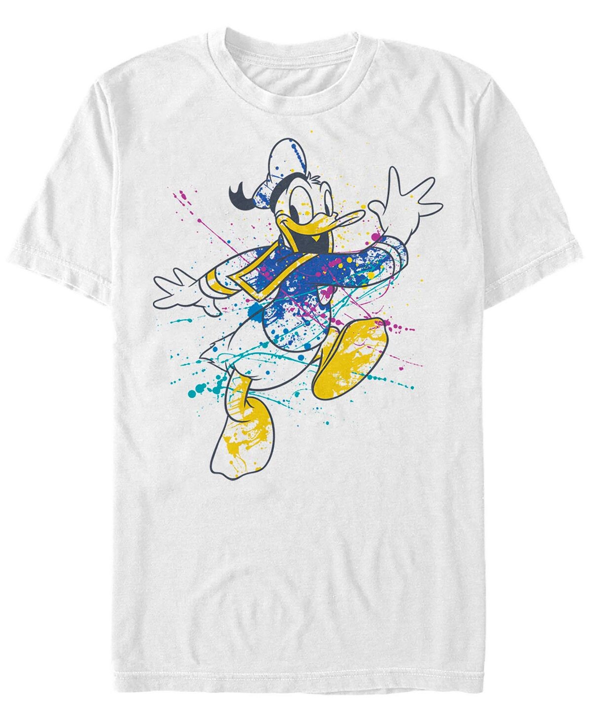 

Мужская футболка с коротким рукавом splatter donald Fifth Sun, белый