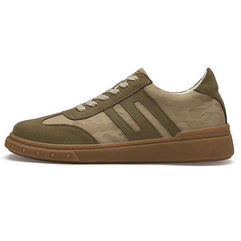 

LAORENTOU Мужские низкие скейтерские кеды бежевые, цвет Beige