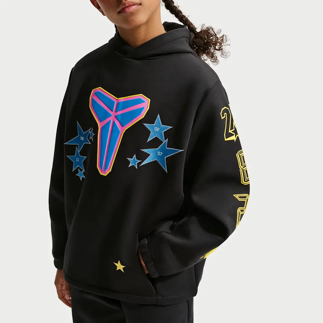 Свитшот Kobe All Star Weekend Fleece Basketball Kids' Nike, черный/sonic желтый/светло-photo синий — фото 4