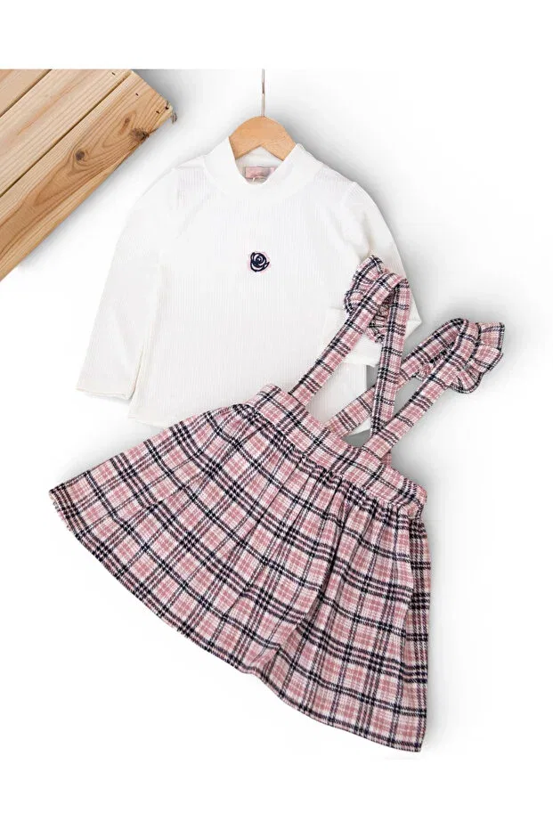Детский комплект платье с сарафаном и блузой Voy Kids, Rose Dry