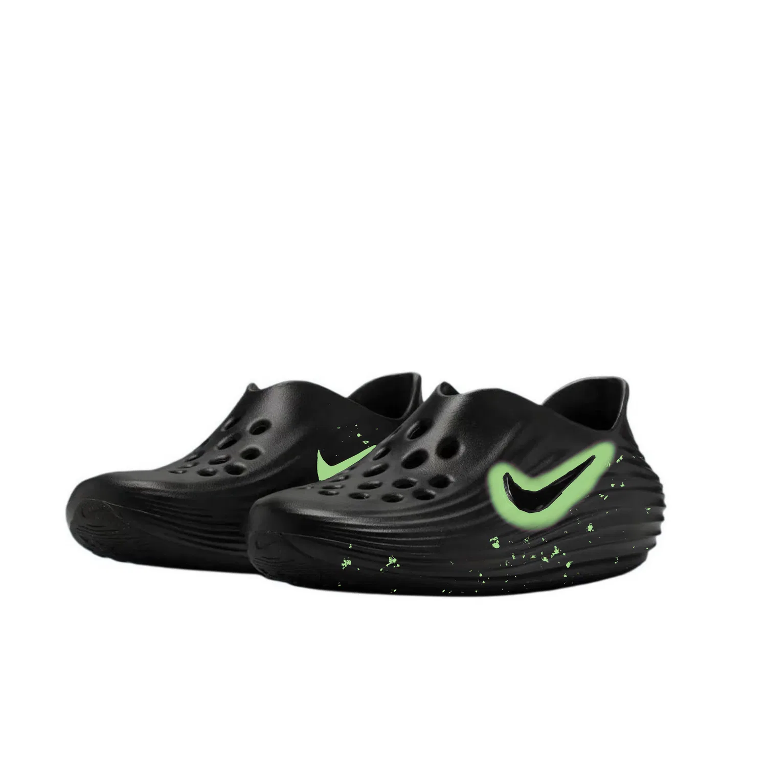 Детские клоги Nike ReactX Rejuven8, Black Green — фото 4