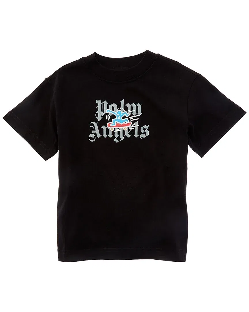 Детская футболка с принтом Palm Angels x Keith Haring, черный — фото 2