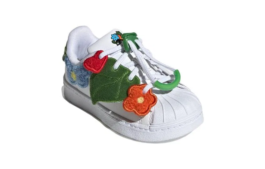 Детские кроссовки для малышей с принтом Bee With You Pack, Adidas Originals, Cloud White — фото 4