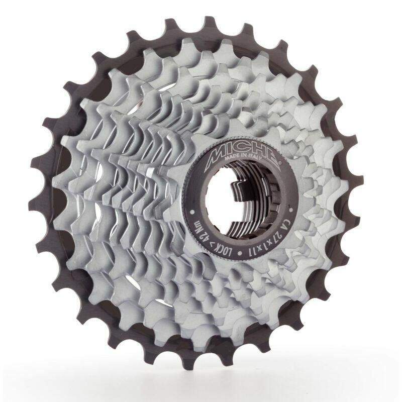 

Лента Miche light primato 11v campagnolo 16-30T, стальной серый / серый / черный