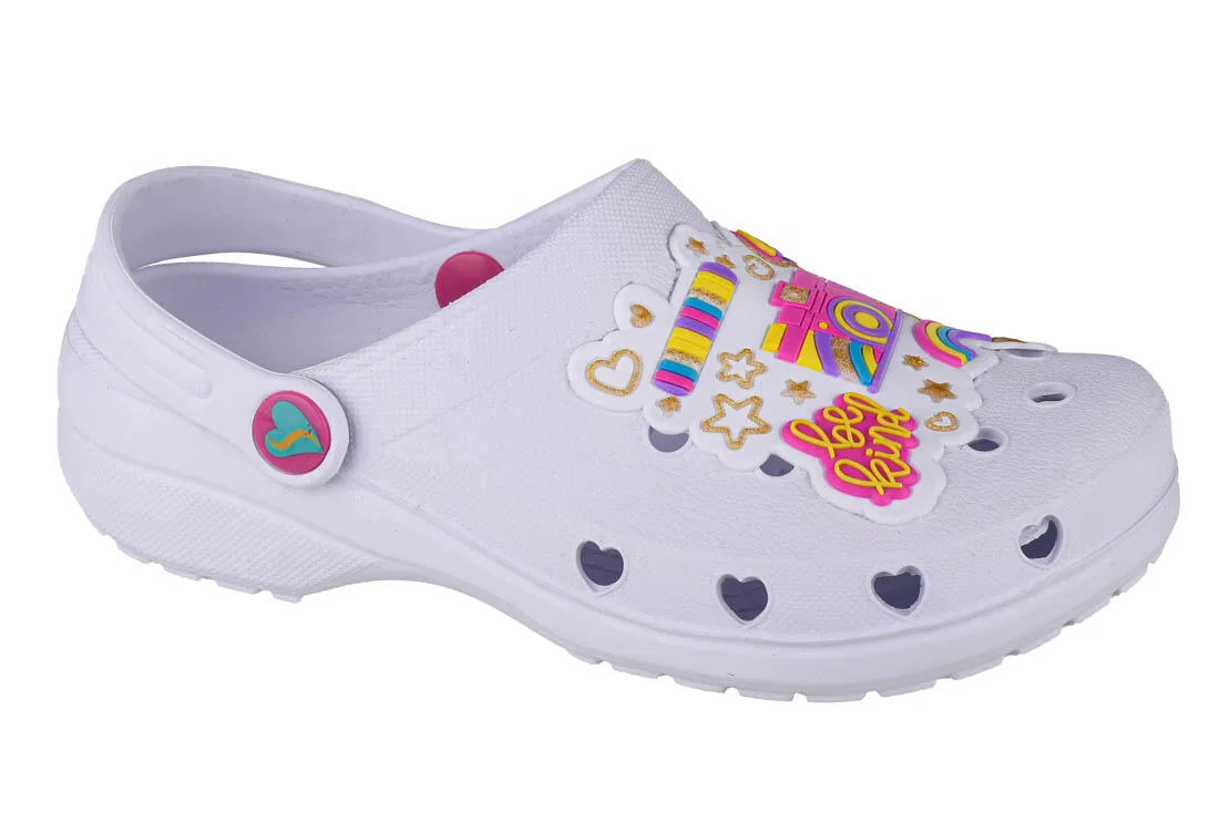 Детские шлепанцы для девочек Heart Charmer Photobomb Skechers, Weiß