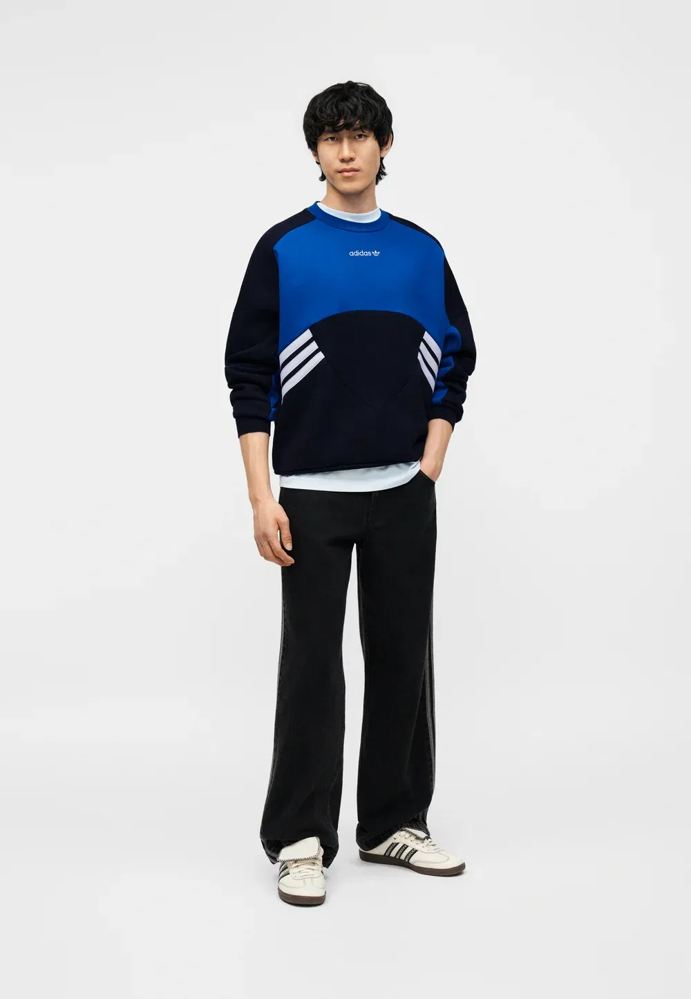 Мюнхенская толстовка унисекс Adidas Originals, Black/Team Royal Blue — фото 3