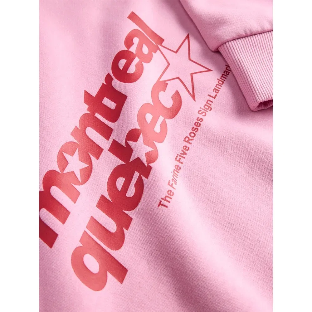 Детский свитшот для девочек с принтом Merle JJXX Jack & jones, Pink — фото 4