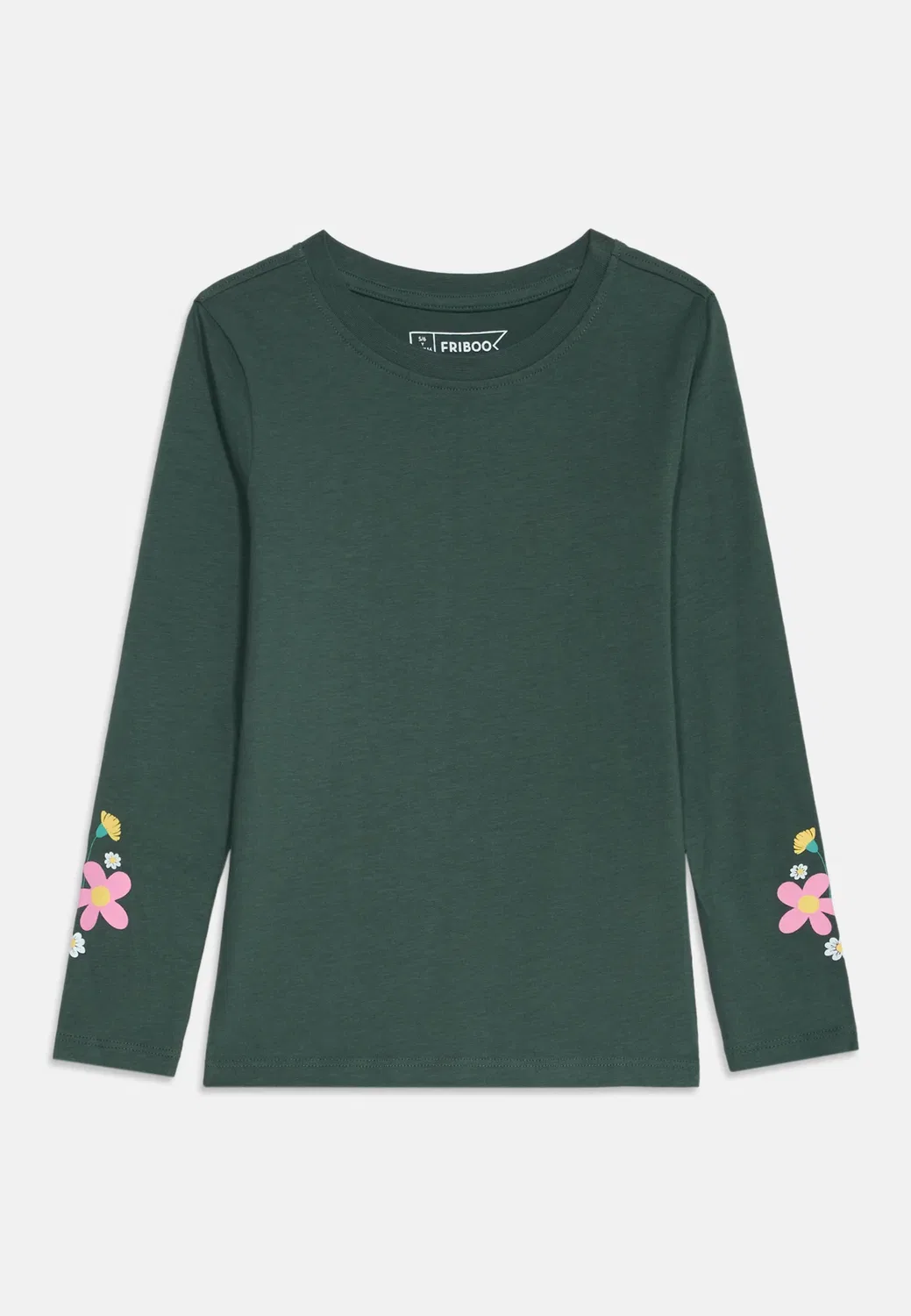 5 штук - футболка с длинными рукавами Friboo By Zalando, Pink/Green/Mottled Grey — фото 4