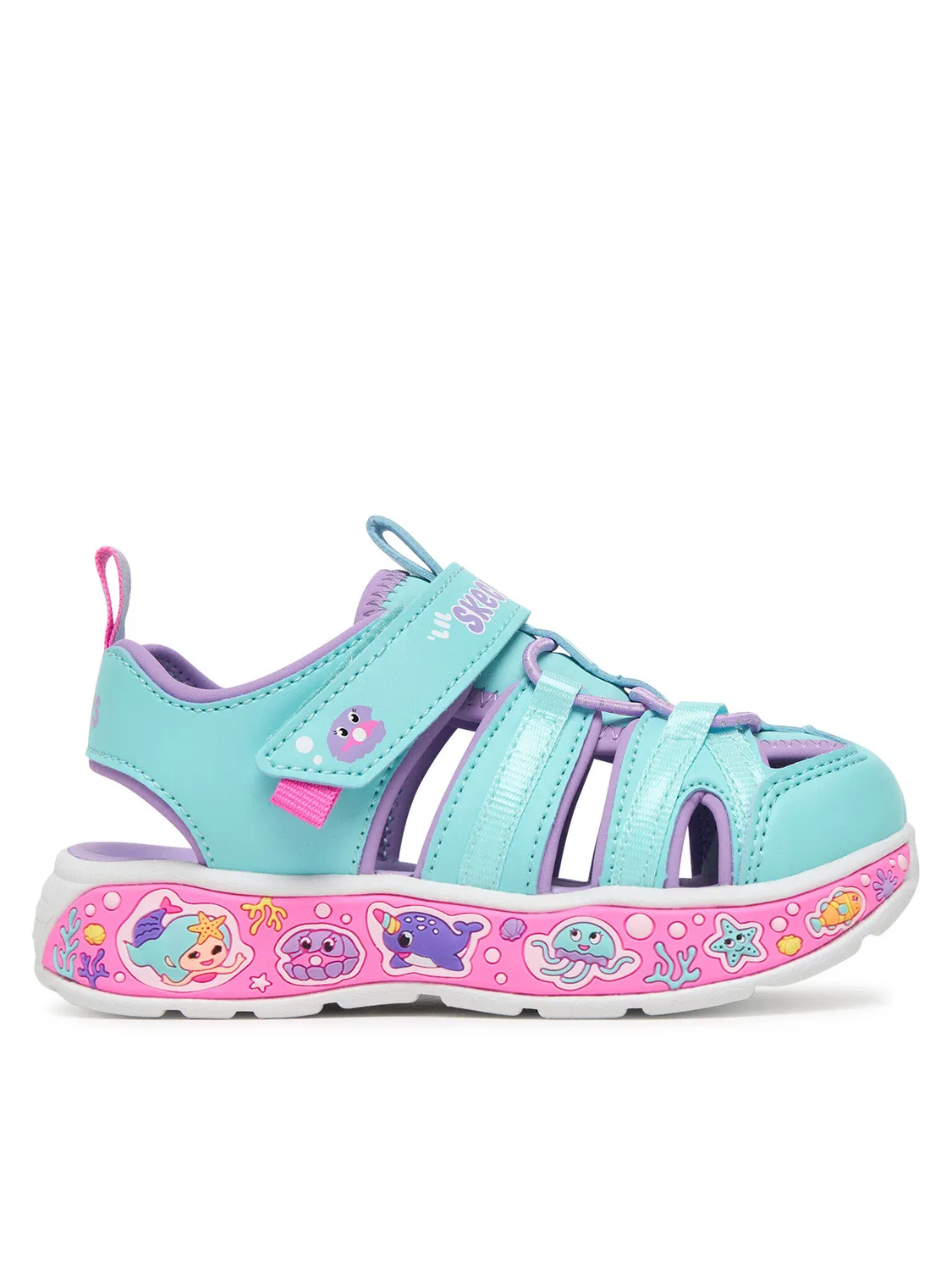 Сандалии для девочки Play Scene Splash Cute Crew Skechers, синий