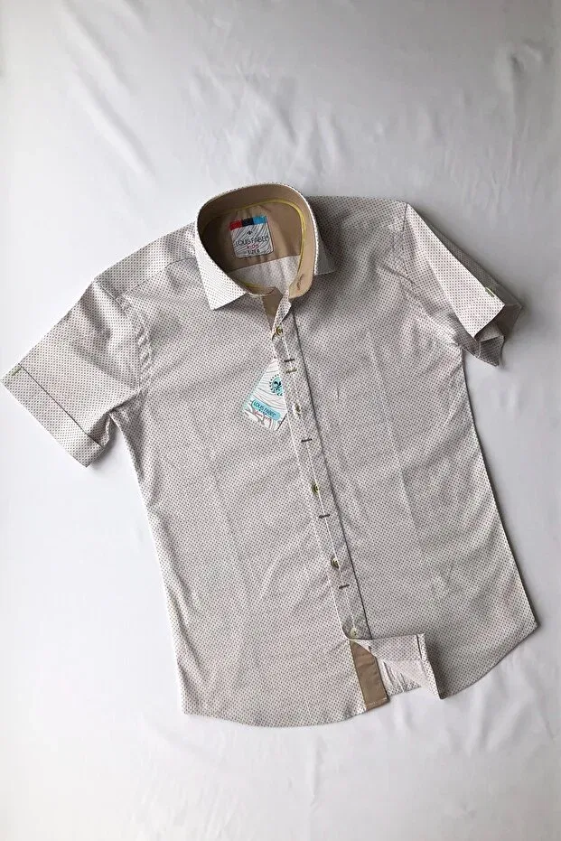 Детская рубашка для мальчиков с коротким рукавом Louis Kids, Nude Color