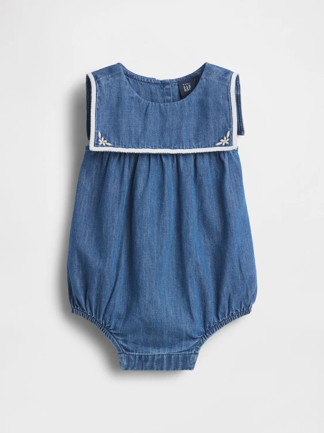 Комбинезон джинсовый Gap Sailor Bubble, Medium Wash