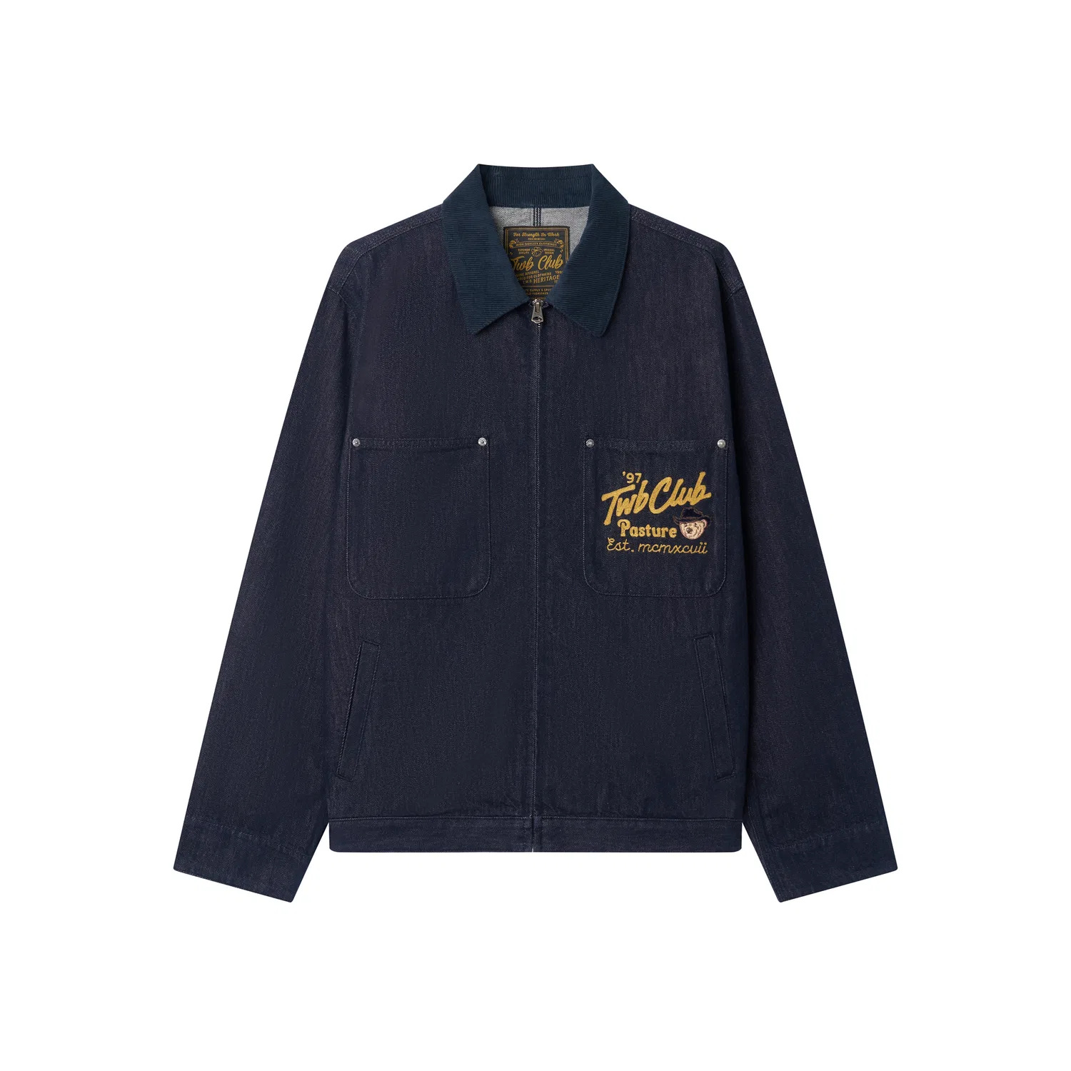 Детское пальто с джинсовым принтом Evergreen Collection Teenie Weenie Men, Medium Indigo