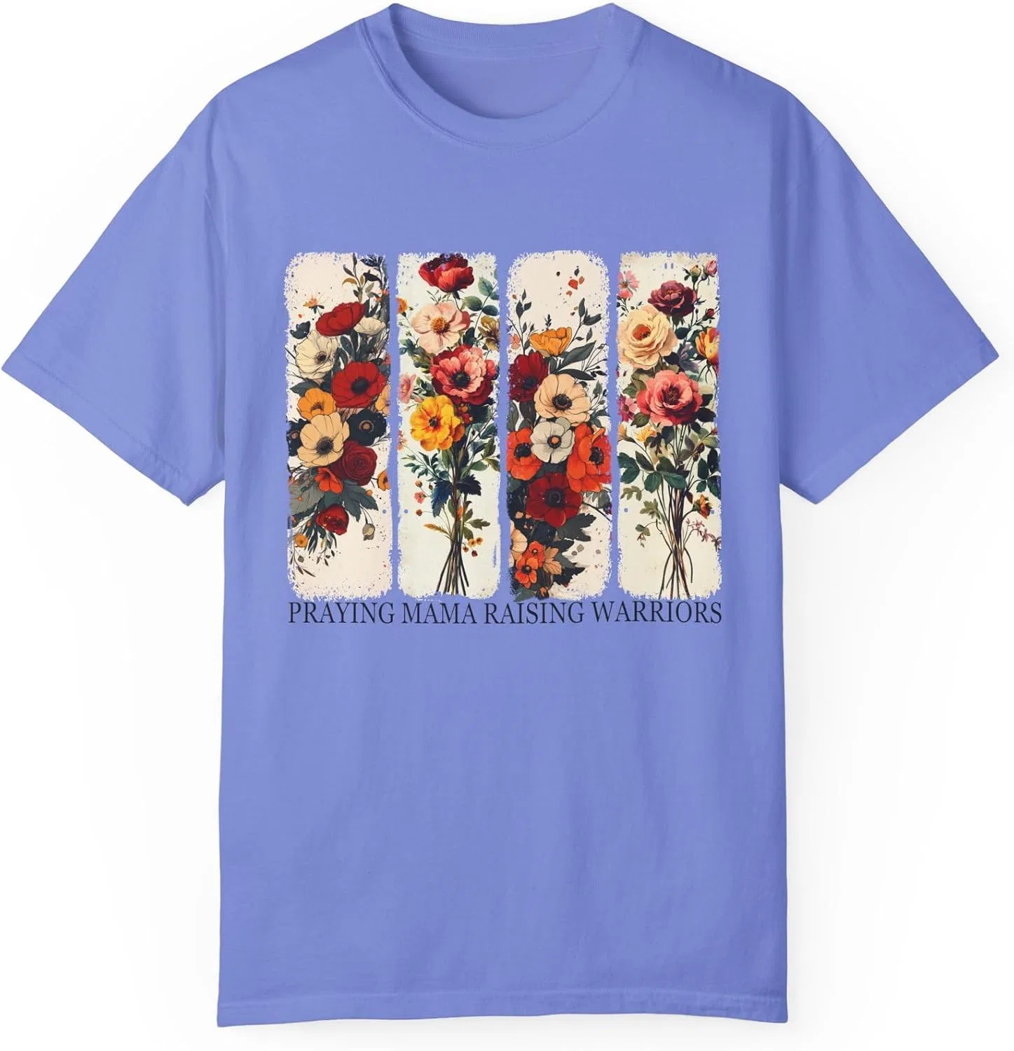 Футболка с принтом Raising Warriors Comfort Colors, Flo Blue