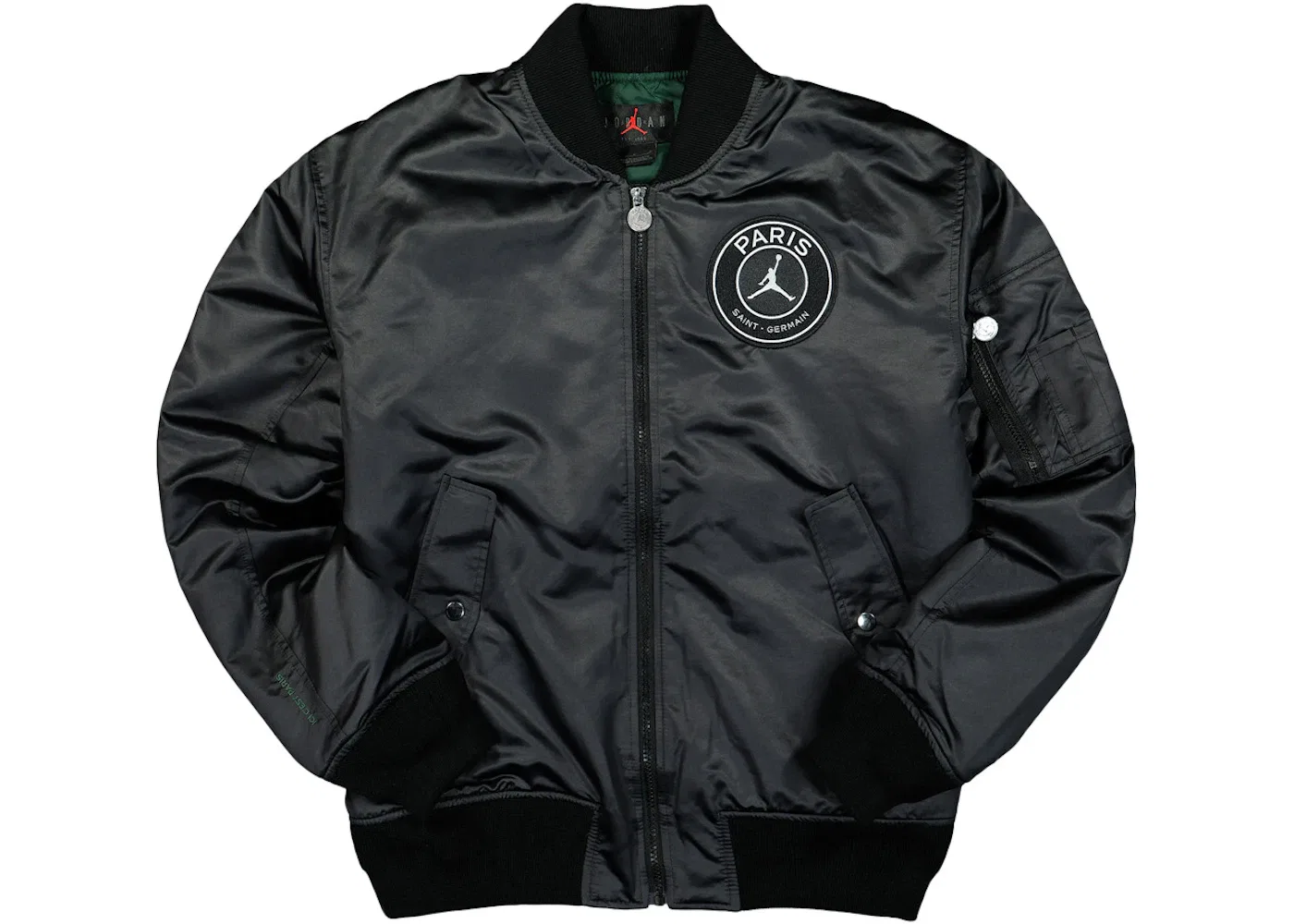 Мужская куртка-бомбер MA-1 Jacket Jordan, Black/Pine Green
