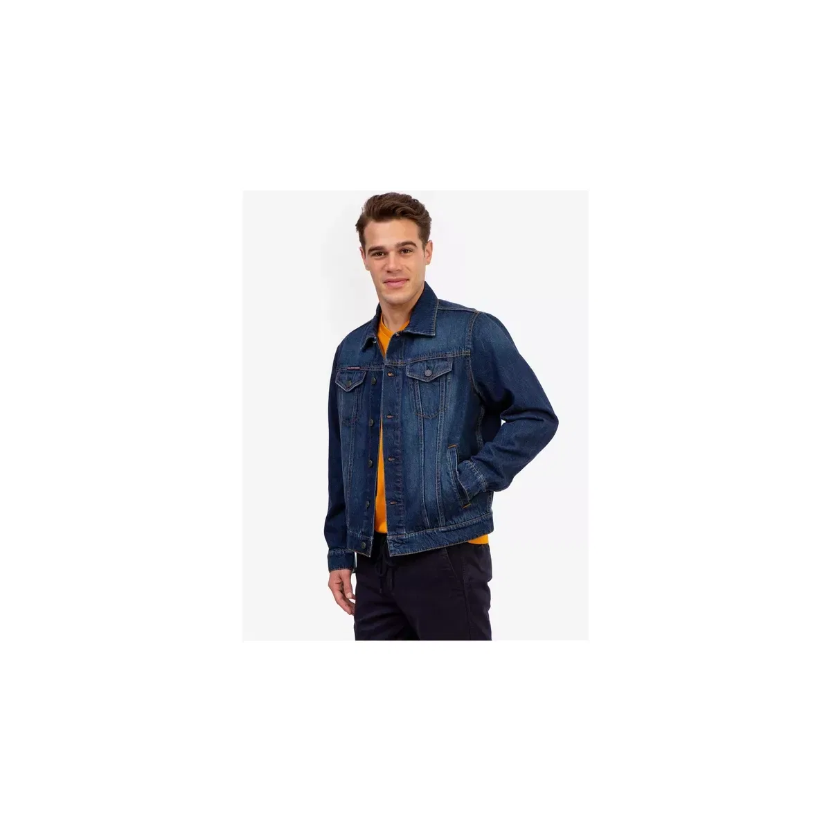 Мужская джинсовая куртка из хлопка U.S. Polo Assn., Dark Wash Denim