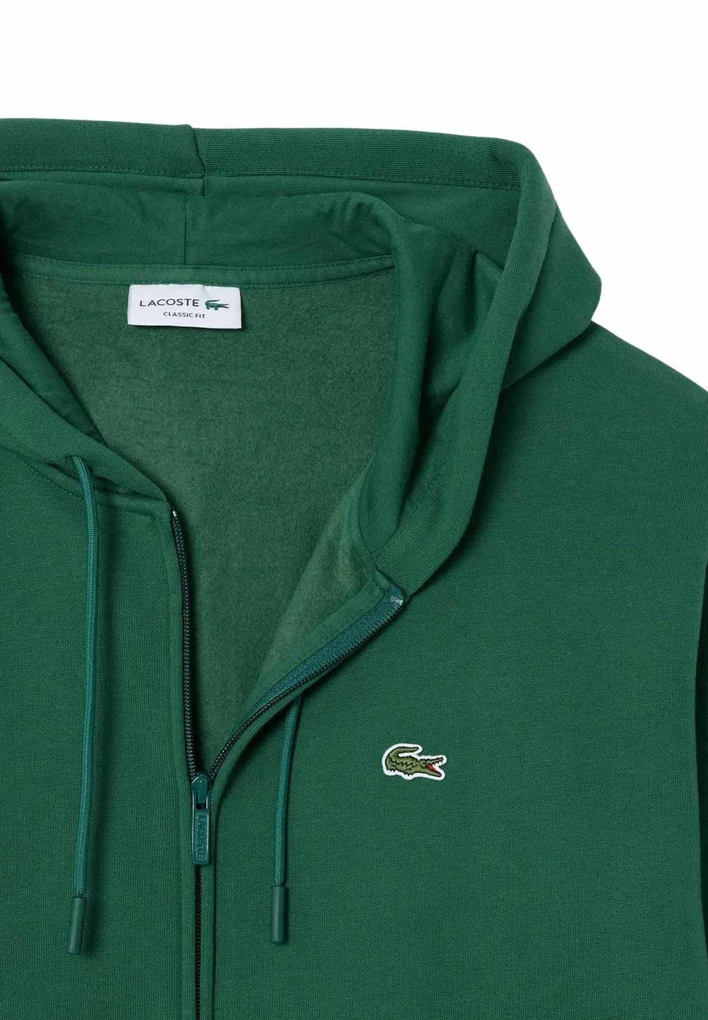 Sh8864_132 - толстовка на молнии Lacoste, Green — фото 2