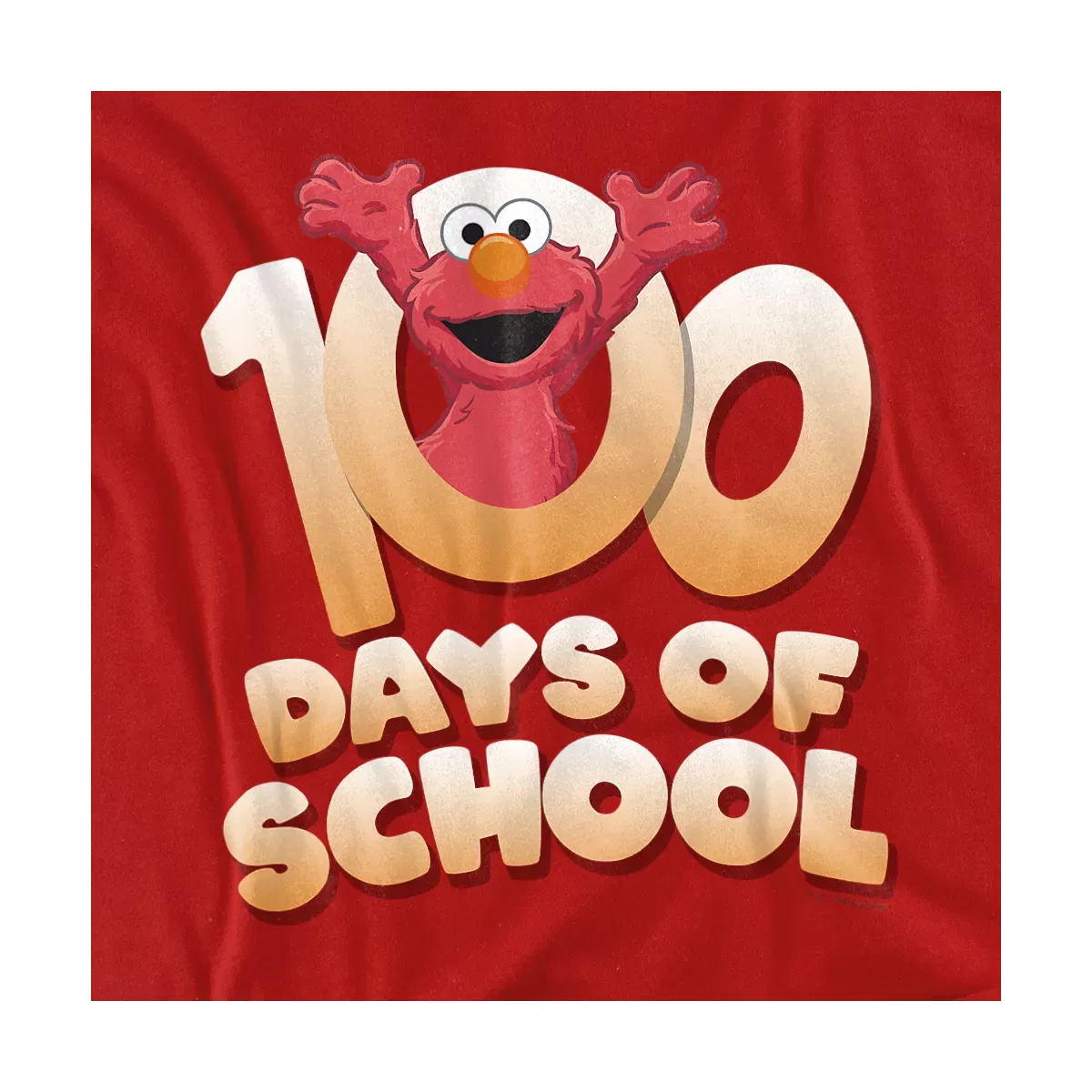 Детское боди с коротким рукавом Sesame Street Elmo 100 Days, Red — фото 2