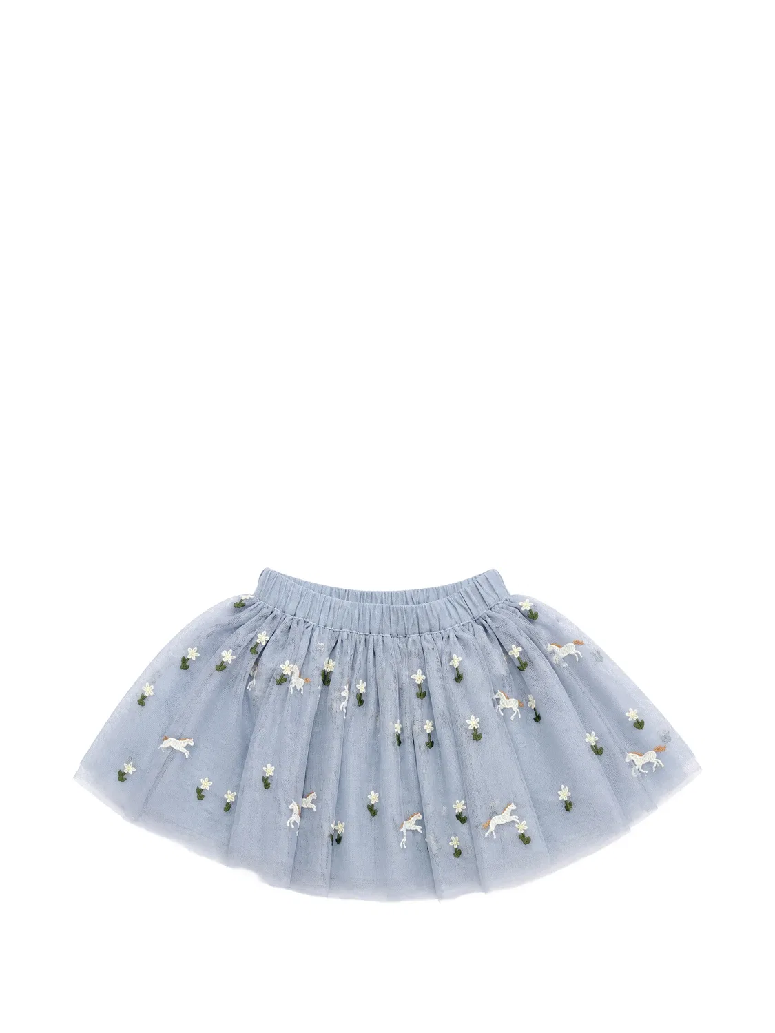 Вышитая юбка-пачка Stella Mccartney Kids, синий — фото 2