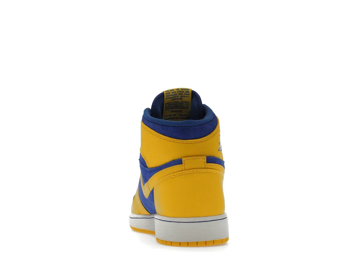 Детские кроссовки Lifestyle Jordan 1 Retro High OG Jordan, Varsity Maize/Game Royal-White — фото 4