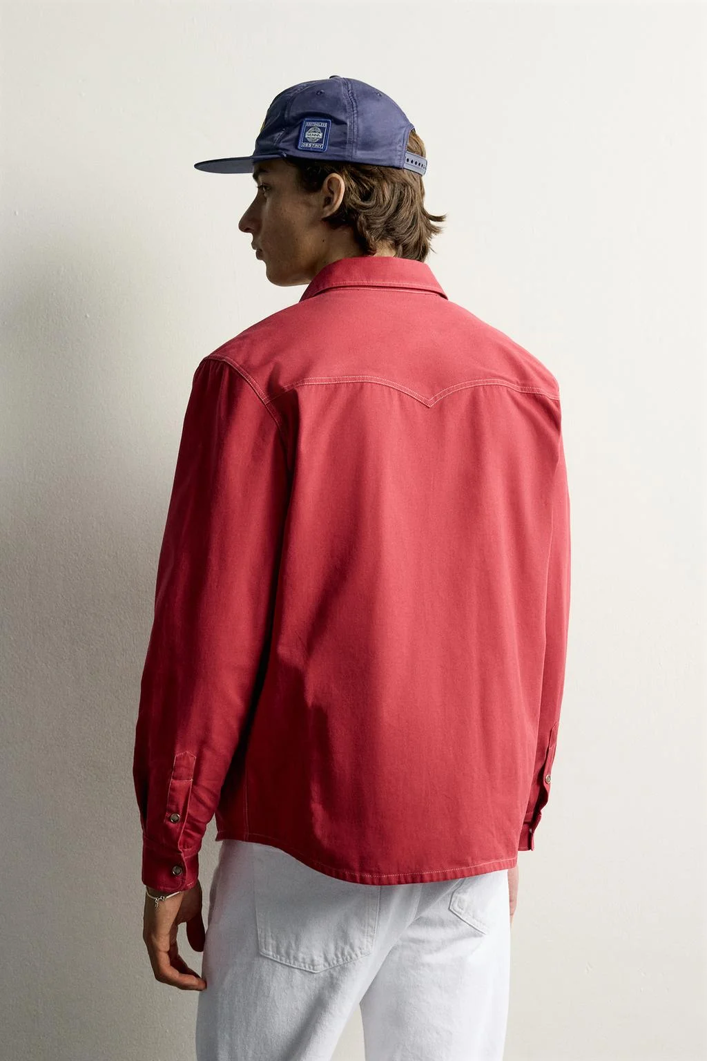 Рубашка Zara Ayrton Senna © Senna Brands с нашивкой, красный — фото 2